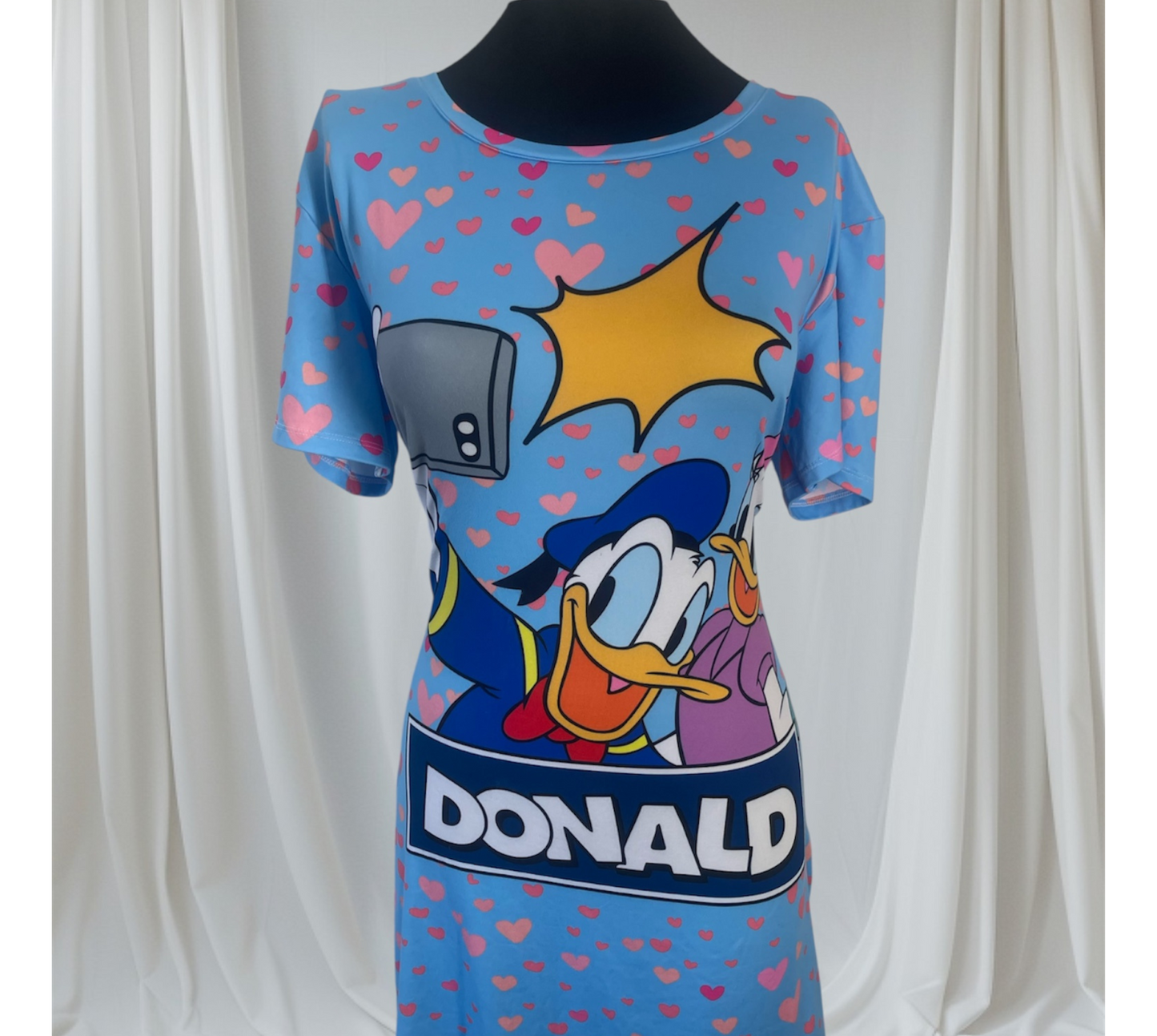 Vestido Camiseta Estilo Donald Duck