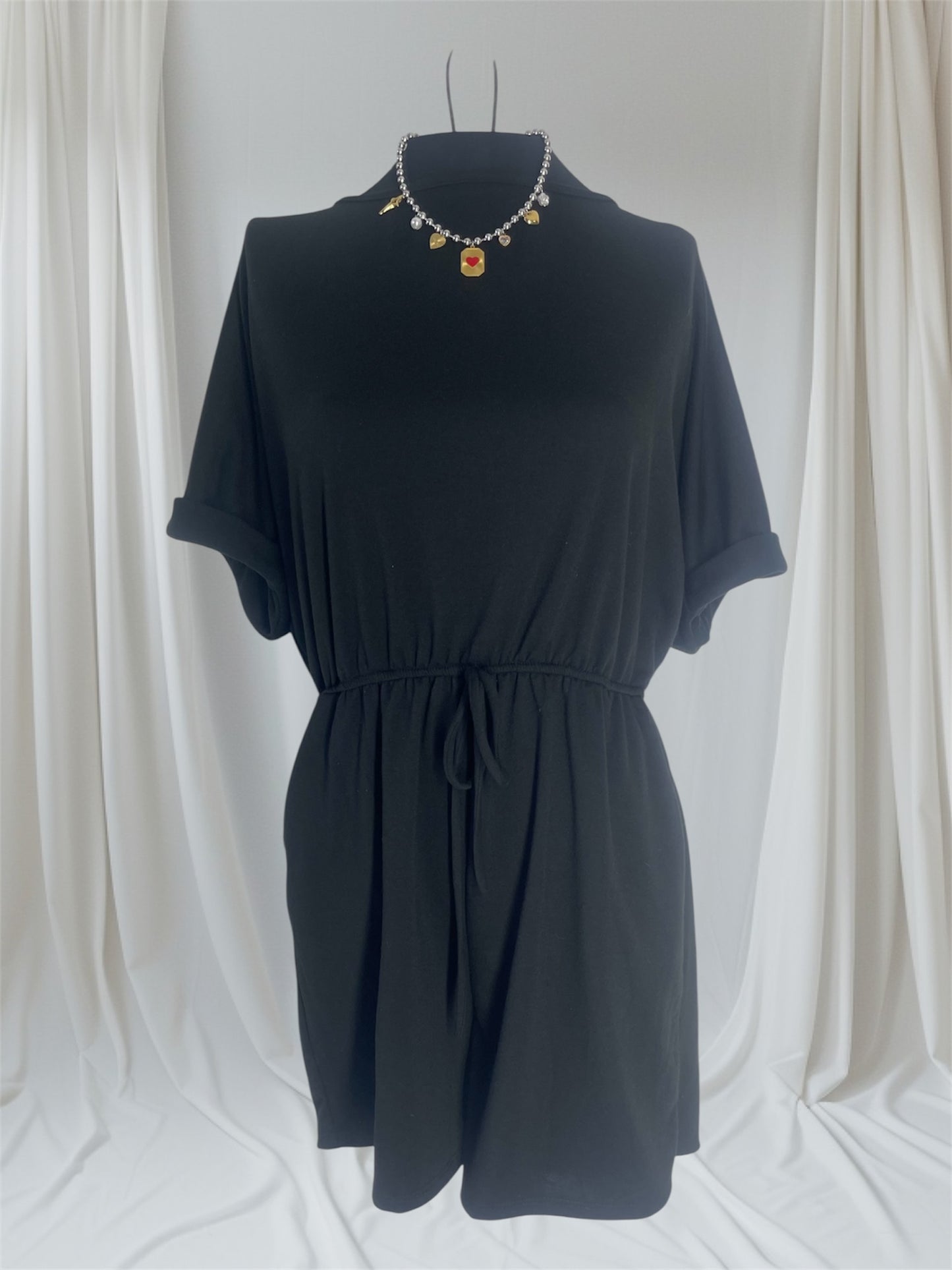 Romper Negro Casual Elegante